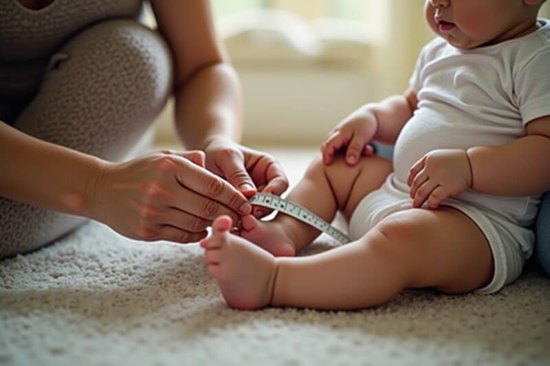 Babyschuhgrößen finden und messen
